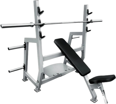 French Fitness Napa Olympic Incline Bench w/Weight Storage (New)