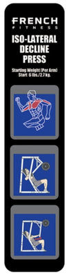 French Fitness Napa Iso-Lateral Decline Chest Press Plate Loaded (New)