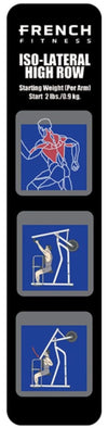 French Fitness Napa Iso-Lateral High Row Plate Loaded (New)