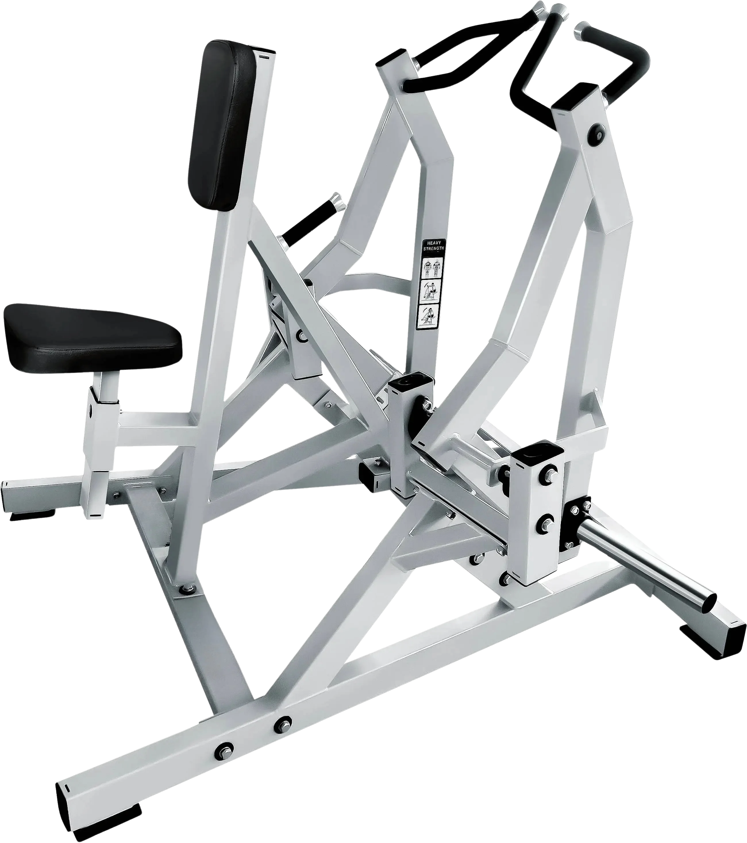 Rowing Low Row Plate Loaded Iso-Lateral - French Fitness Napa - Angled View