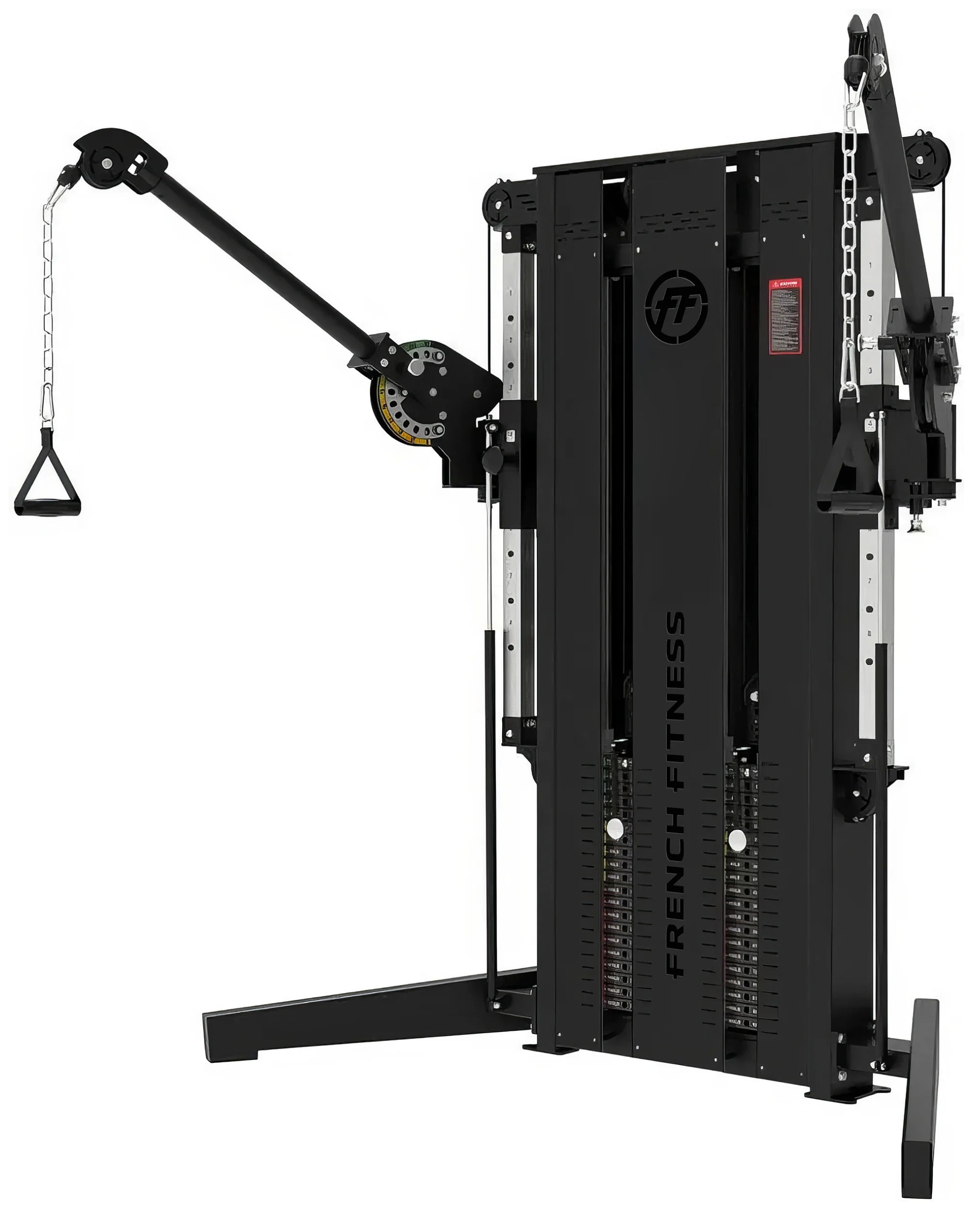French Fitness Newport Dual Cable Crossover Functional Trainer - Angled View