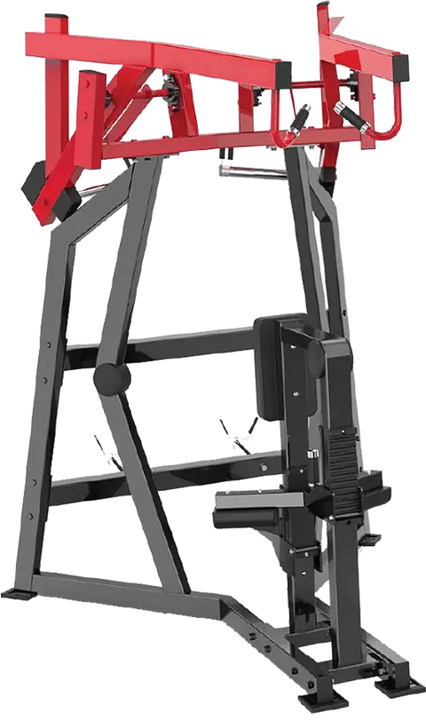 French Fitness Onyx Iso-Lateral Front Lat Pulldown Plate Loaded - Angled View
