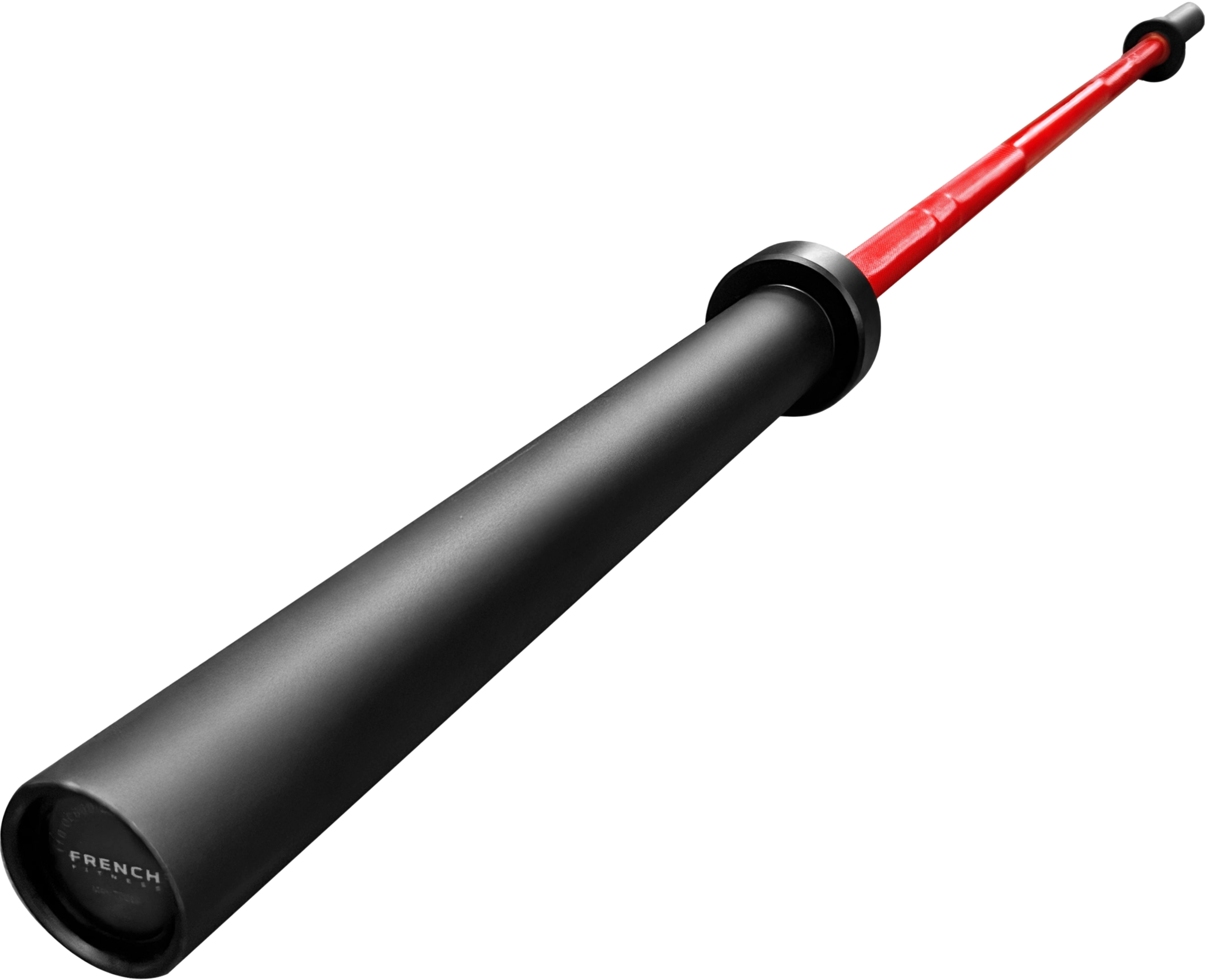 French Fitness Red 7" (86") 45 lb Cerakote Olympic Bar - 1500 lb (New) Image