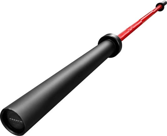 French Fitness Red 7" (86") 45 lb Cerakote Olympic Bar - 1500 lb (New)