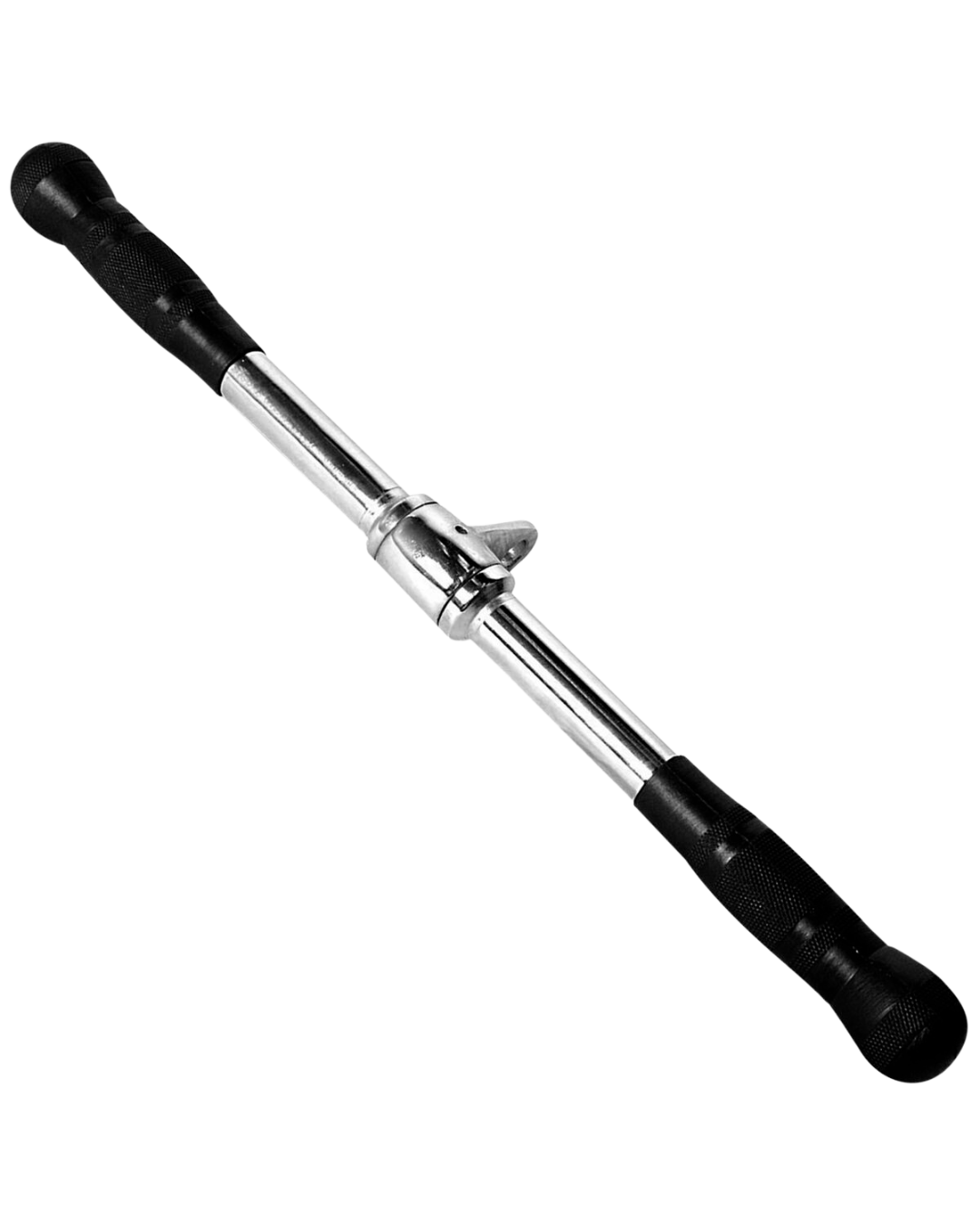 French Fitness Rubber Grip 21" Revolving Straight Bar (New)