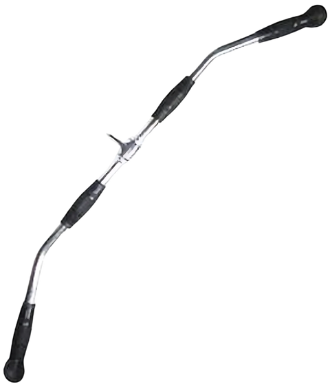 French Fitness 38" Rubber Grip Lat Bar (New) - Front View