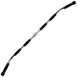 French Fitness 48" Rubber Grip Lat Bar (New) - Front View