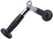 French Fitness - 12" Rubber Grip Tricep Pressdown Bar (New) - Front View