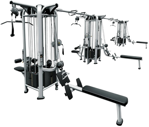 French Fitness FFS Silver 12 Stack Multi Jungle Gym (New)