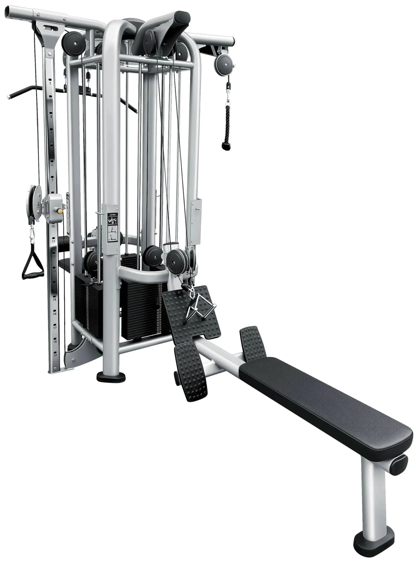 French Fitness FFS Silver 4 Stack Multi Jungle Gym (New)