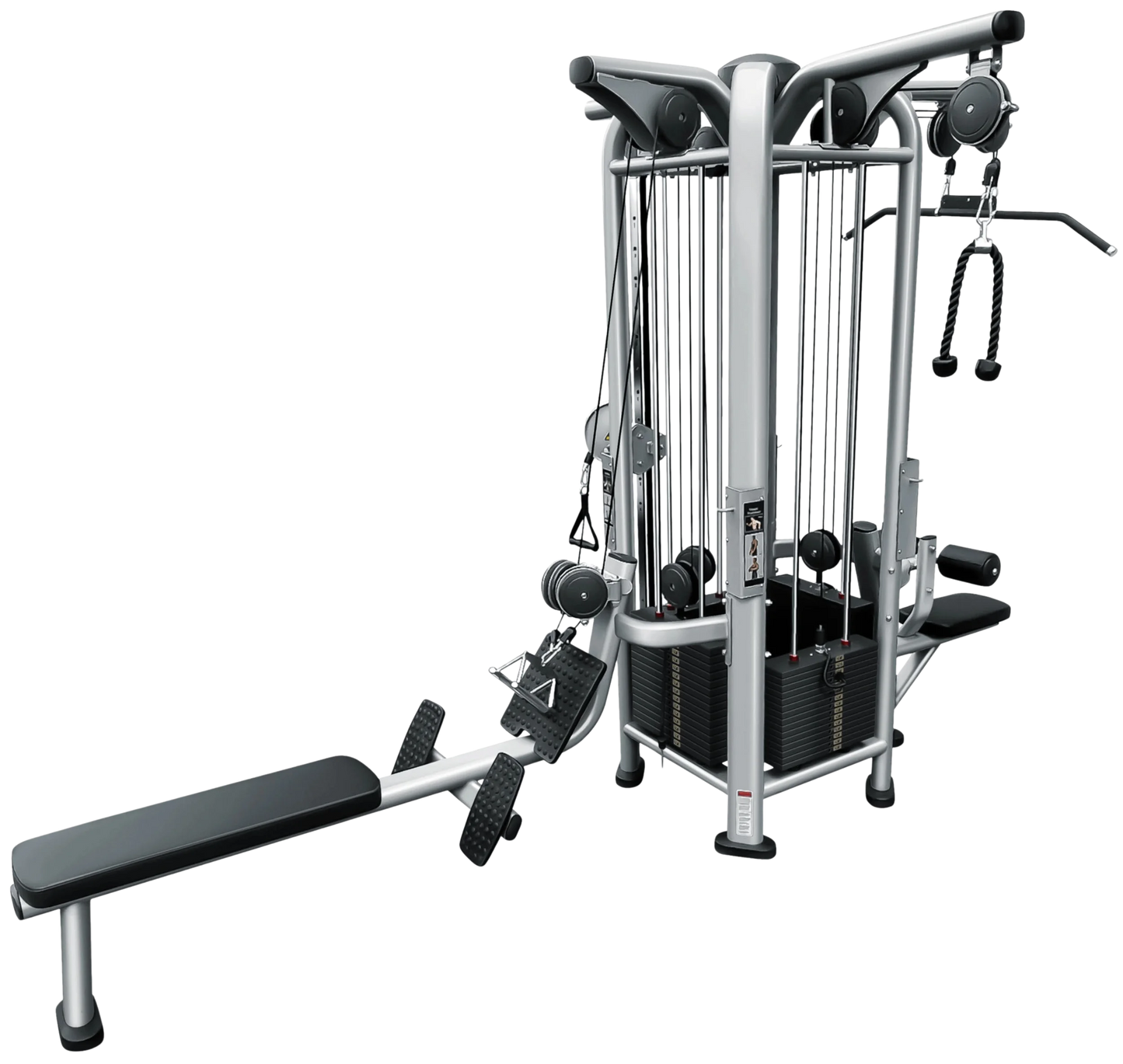 French Fitness FFS Silver 4 Stack Multi Jungle Gym (New)