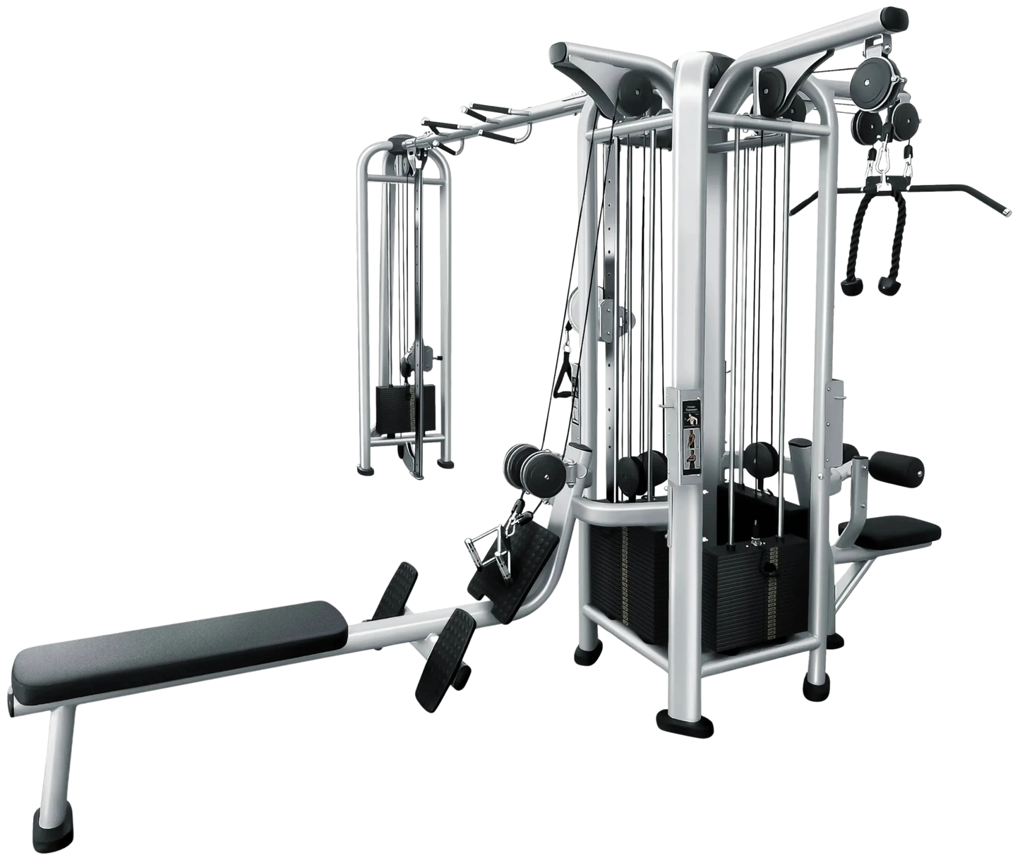 French Fitness FFS Silver 5 Stack Multi Jungle Gym (New)