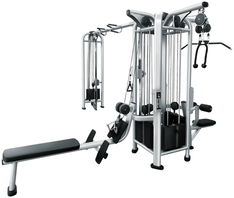French Fitness FFS Silver 5 Stack Multi Jungle Gym (New)