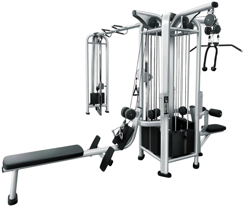 French Fitness FFS Silver 5 Stack Multi Jungle Gym (New)