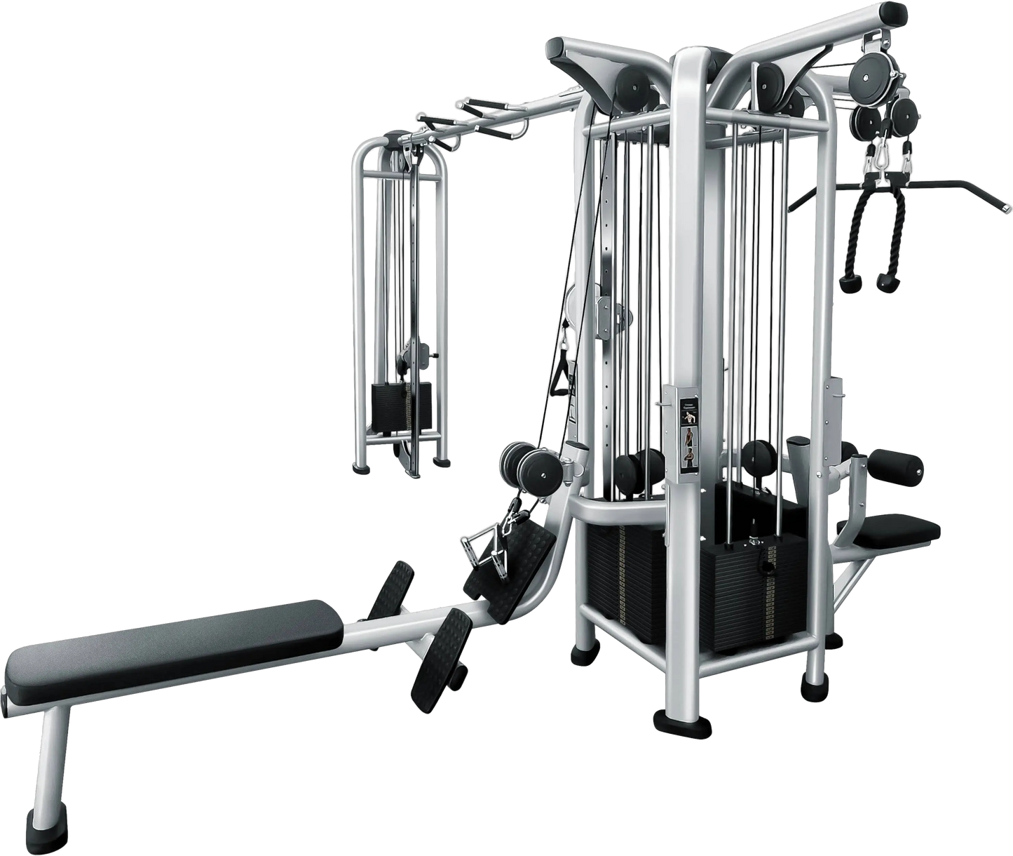 French Fitness FFS Silver 5 Stack Multi Jungle Gym (New)