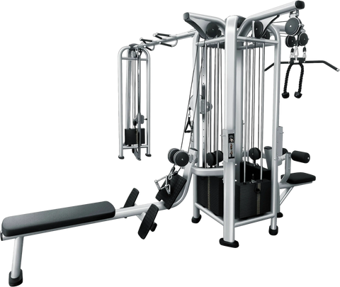 French Fitness FFS Silver 5 Stack Multi Jungle Gym (New)