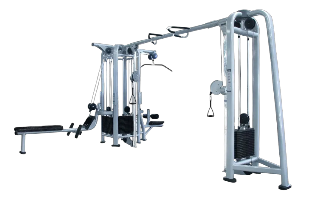 French Fitness FFS Silver 5 Stack Multi Jungle Gym (New)