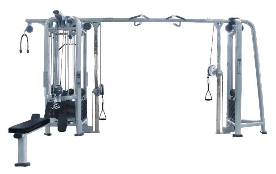French Fitness FFS Silver 5 Stack Multi Jungle Gym (New)