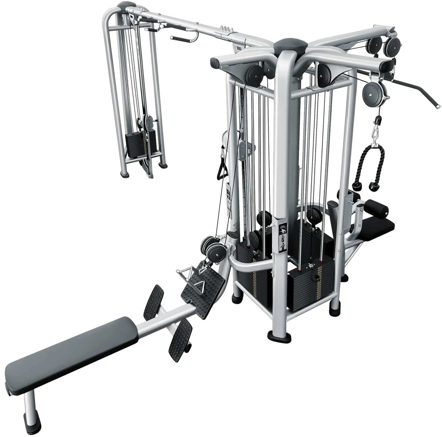 French Fitness FFS Silver 5 Stack Multi Jungle Gym (New)