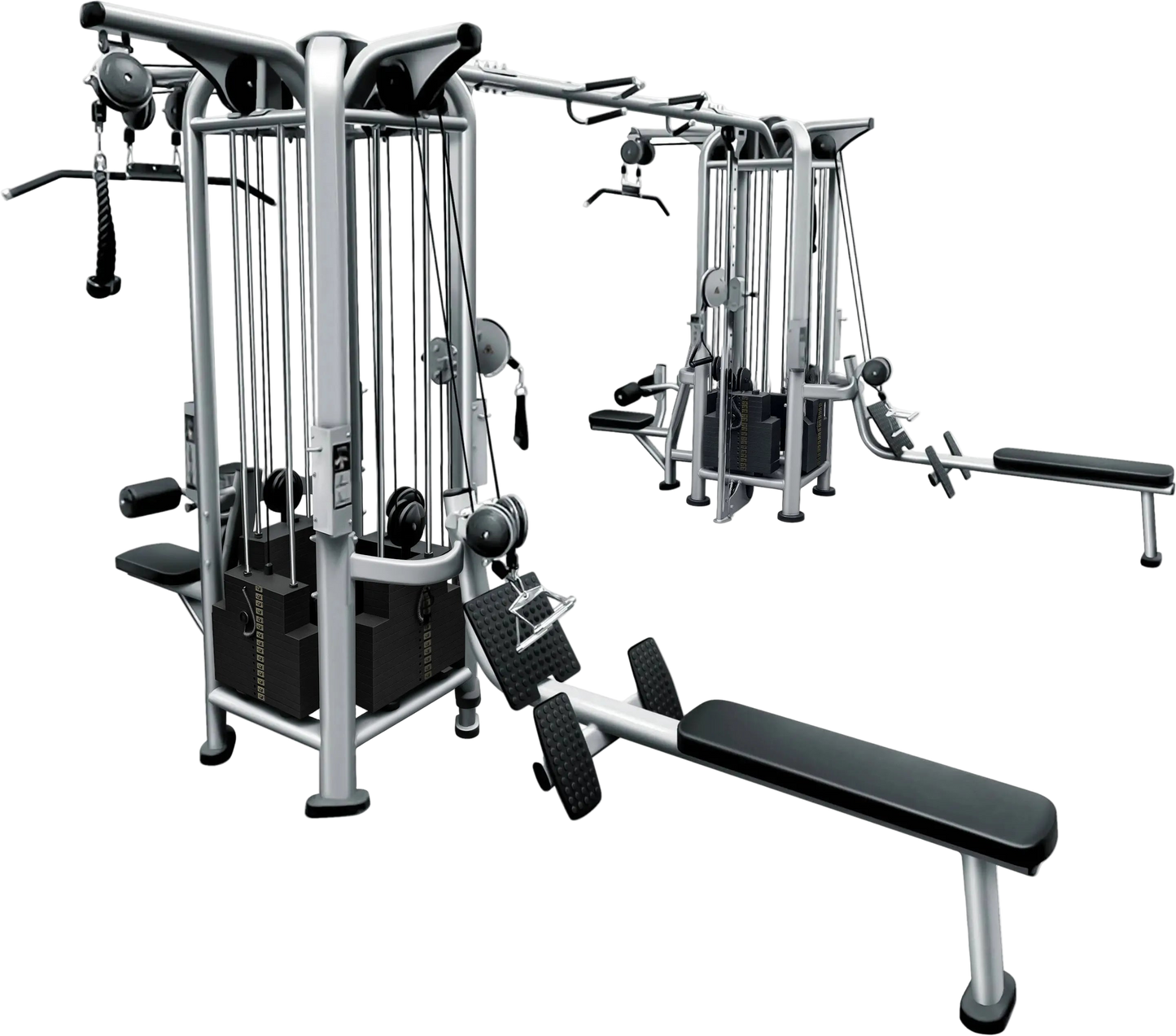 French Fitness FFS Silver 8 Stack Multi Jungle Gym (New)