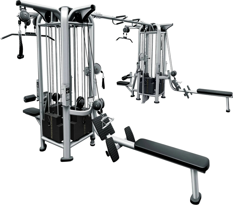 French Fitness FFS Silver 8 Stack Multi Jungle Gym (New)