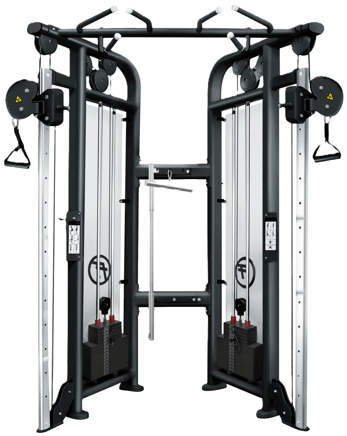 French Fitness FFB Black Dual Adjustable Pulley - Front View