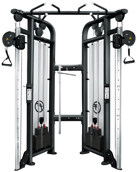 French Fitness FFB Black Dual Adjustable Pulley - Front View
