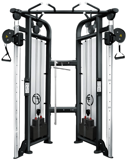 French Fitness FFB Black Dual Adjustable Pulley - Front View