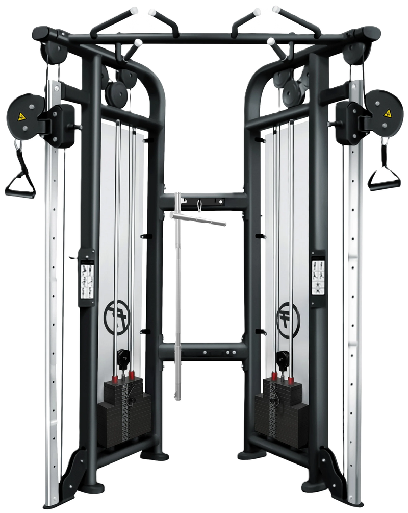 French Fitness FFB Black Dual Adjustable Pulley - Front View