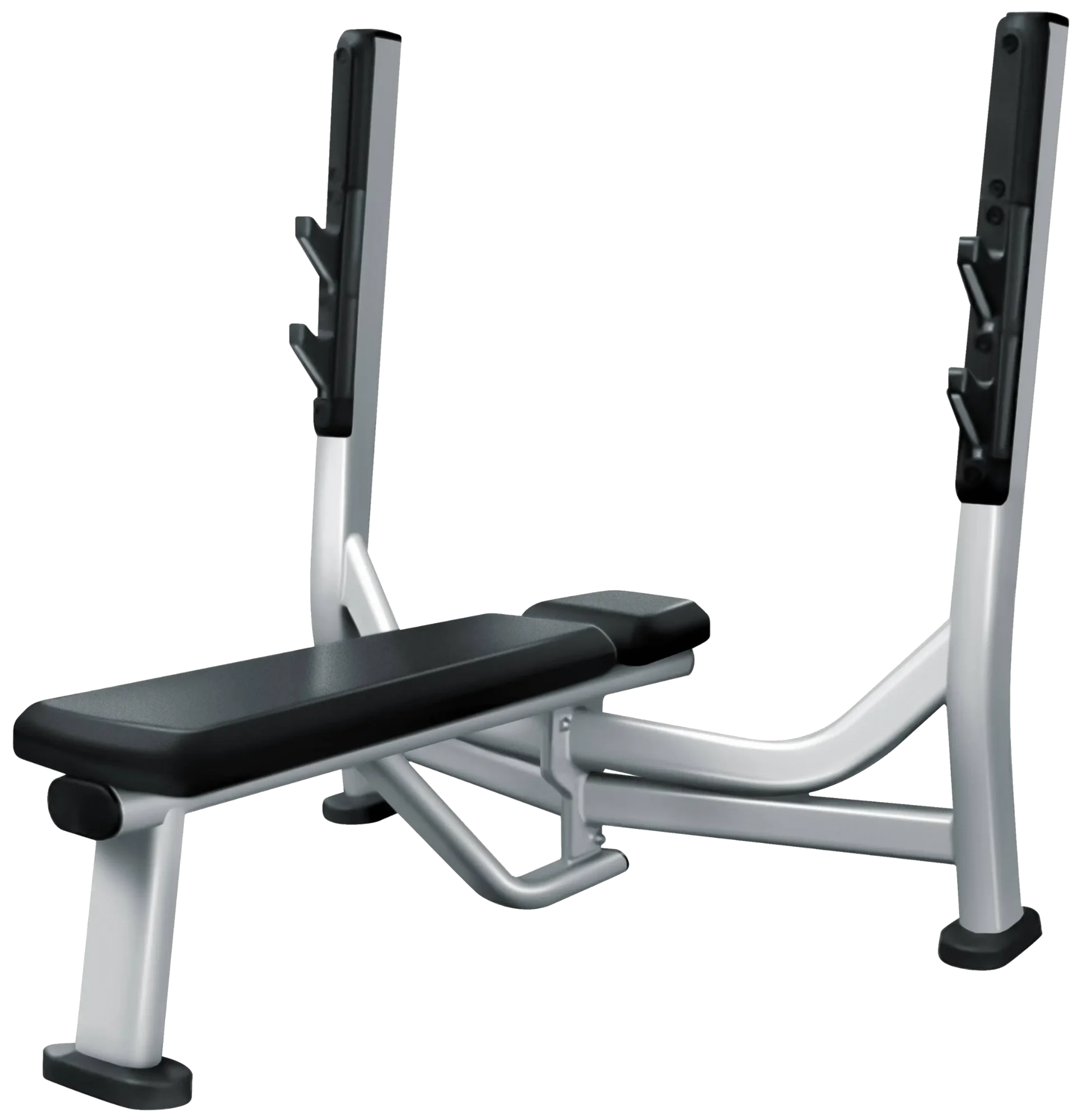 French Fitness FFS Silver Olympic Flat Bench Press (New)