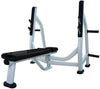 French Fitness FFS Silver Olympic Flat Bench w/Weight Horns (New)
