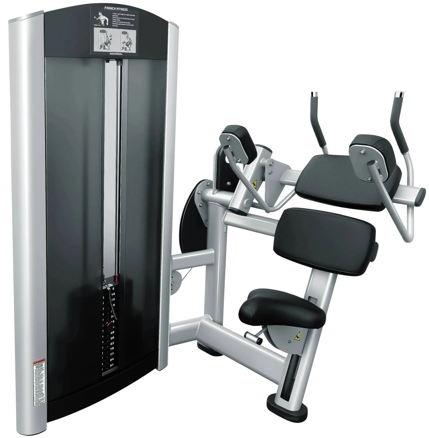 French Fitness FFS Silver Selectorized Abdominal Crunch (New)