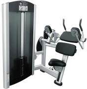 French Fitness FFS Silver Selectorized Abdominal Crunch - Angled VIew