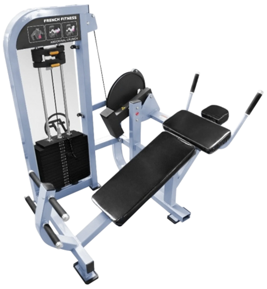 French Fitness Shasta Selectorized Horizontal Ab Crunch  (New)