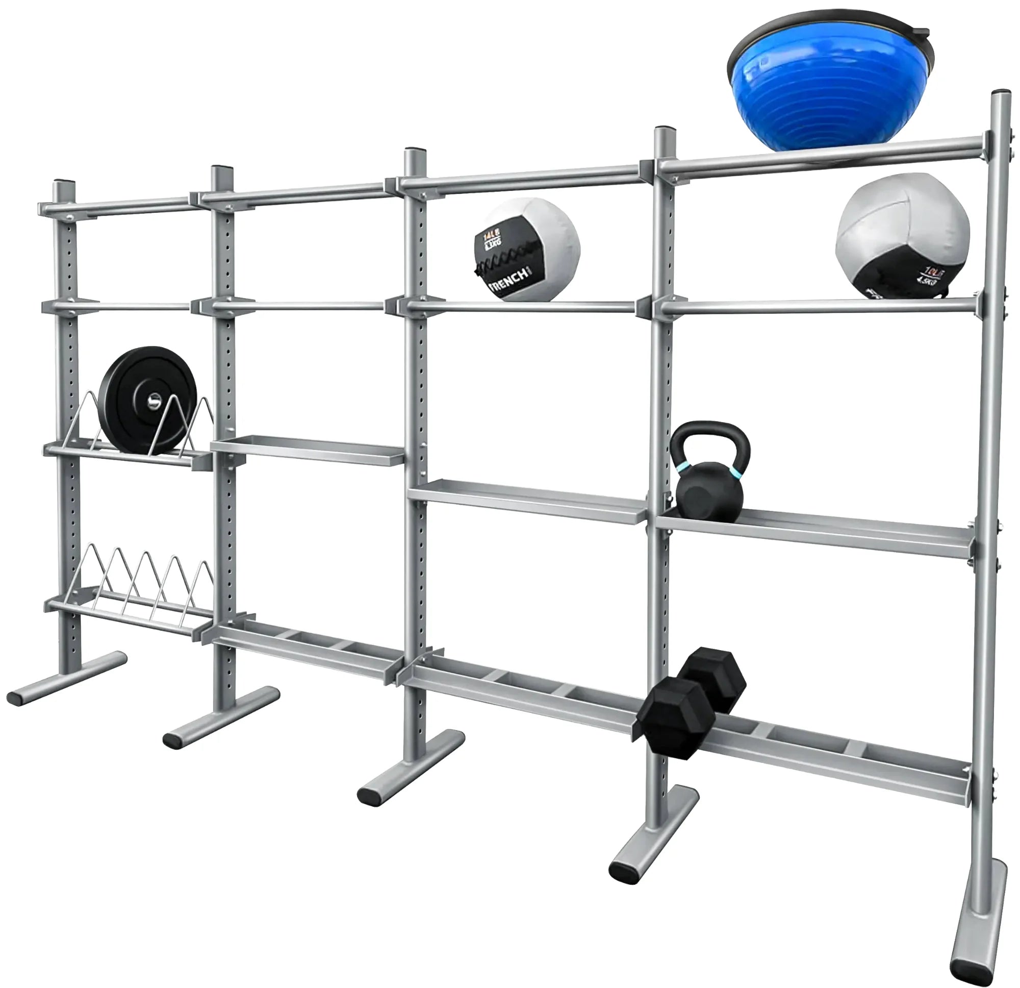 French Fitness FFS Silver Universal Storage Rack System (New)