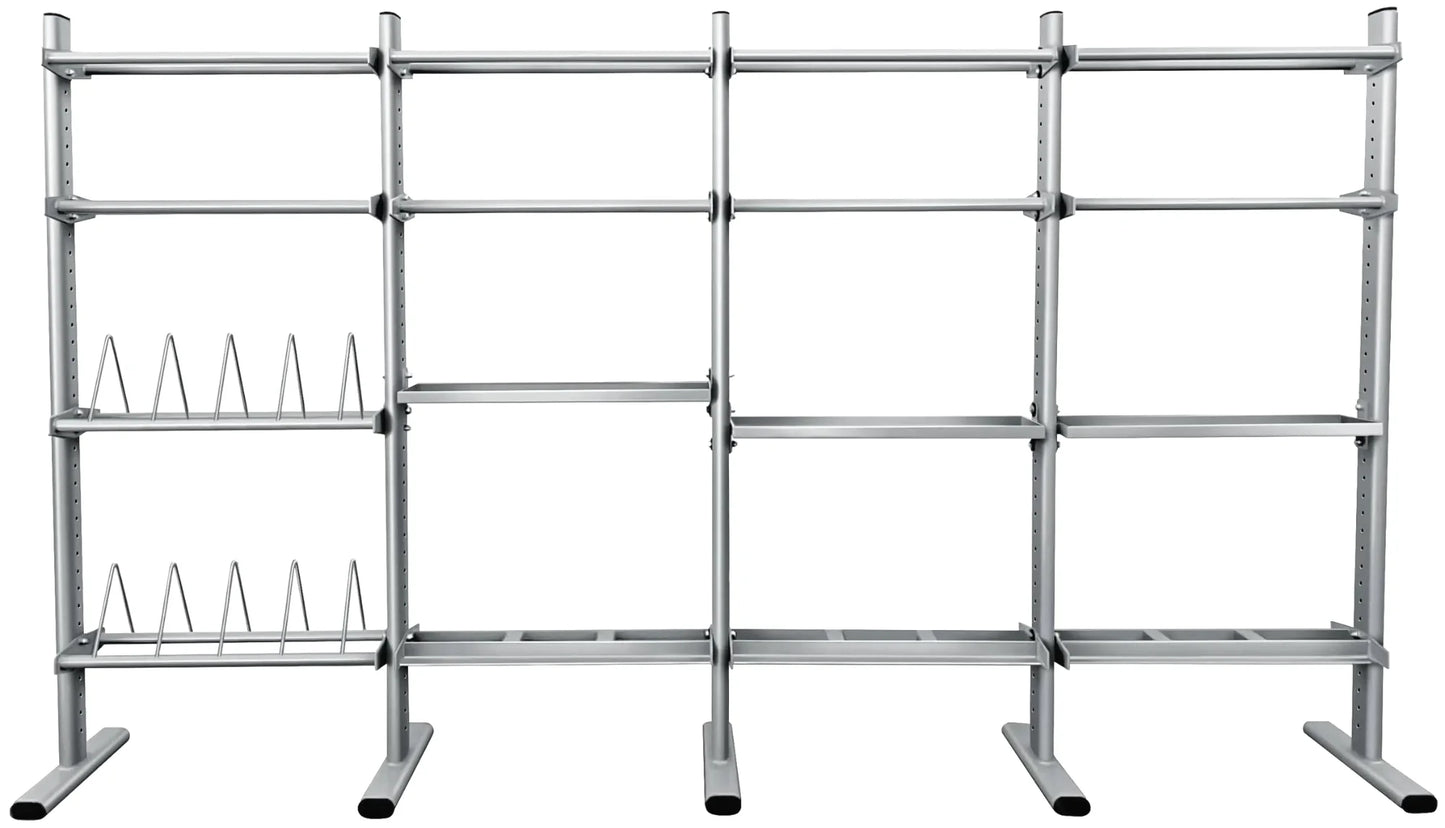 French Fitness FFS Silver Universal Storage Rack System (New)