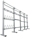 French Fitness FFS Silver Universal Storage Rack System (New)