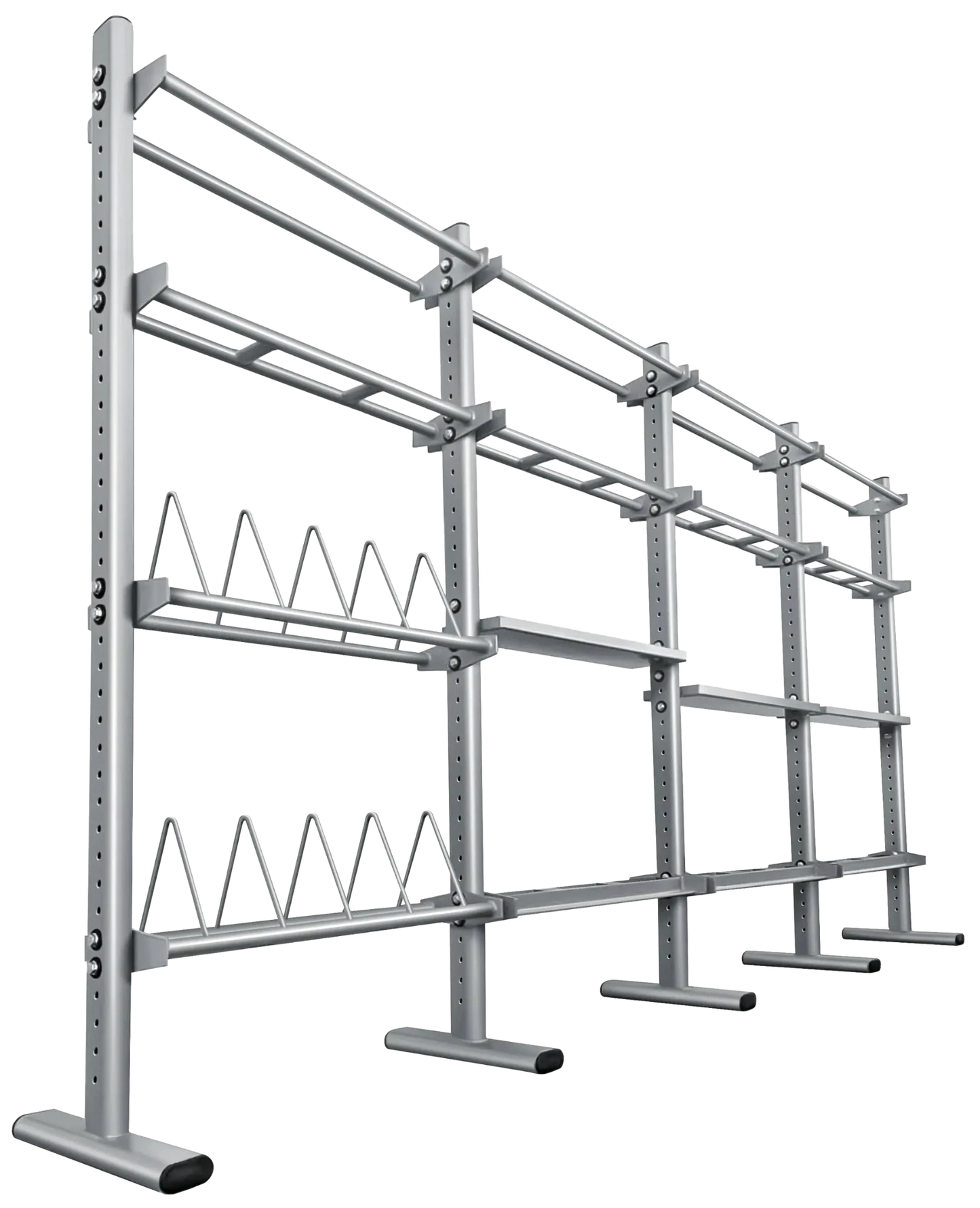 French Fitness FFS Silver Universal Storage Rack System (New)