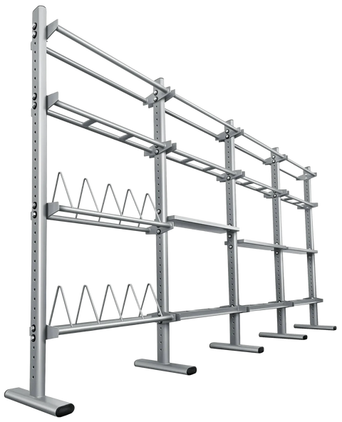 French Fitness FFS Silver Universal Storage Rack System (New)