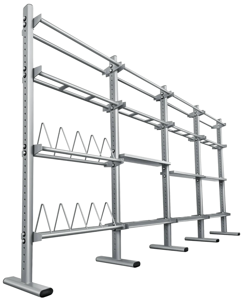 French Fitness FFS Silver Universal Storage Rack System (New)