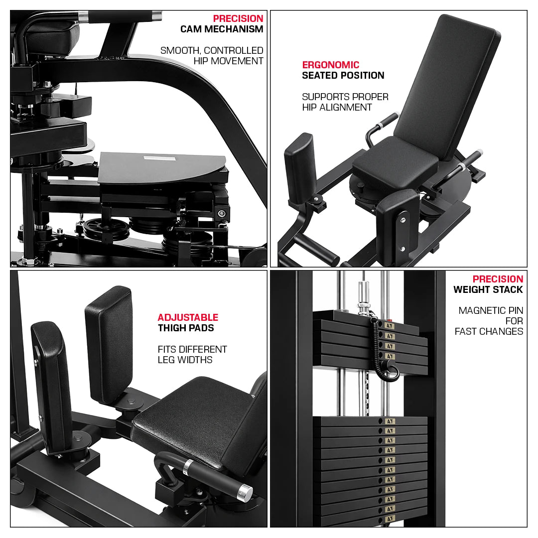 French Fitness Tahoe Hip Abduction Adduction - Infographics