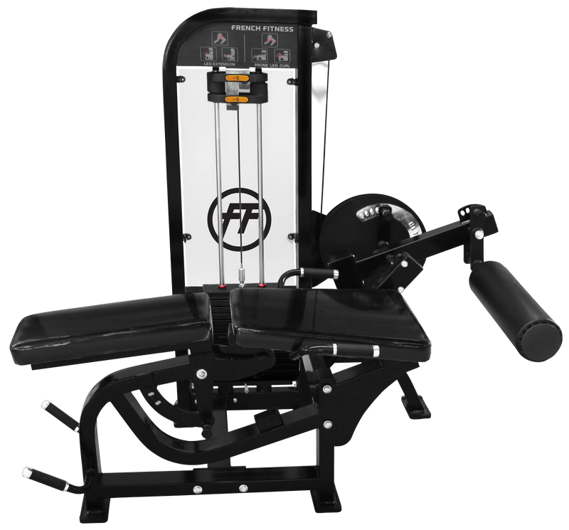 French Fitness Tahoe Prone Leg Curl Leg Extension front view