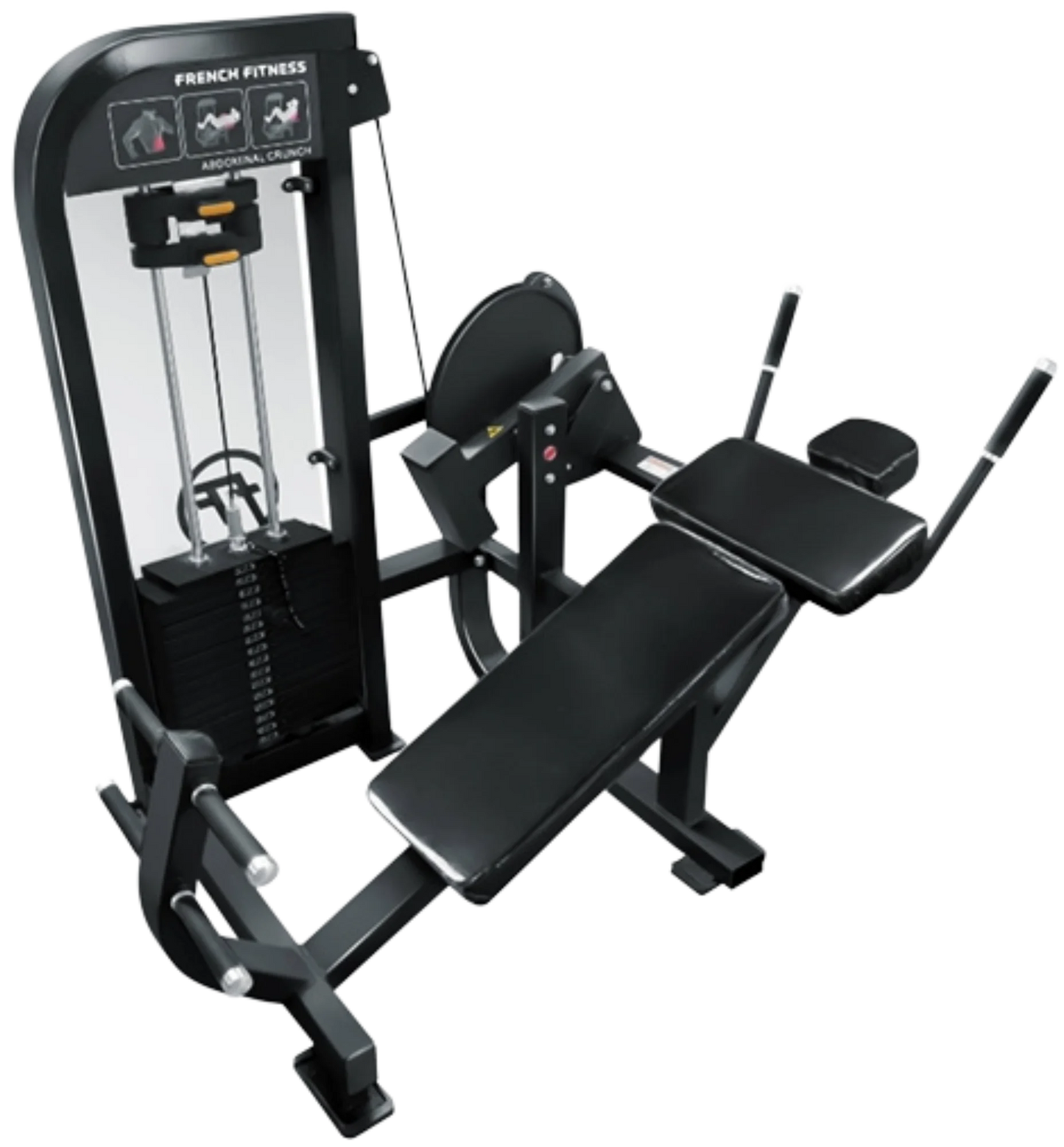 French Fitness Tahoe Selectorized Horizontal Ab Crunch  (New)