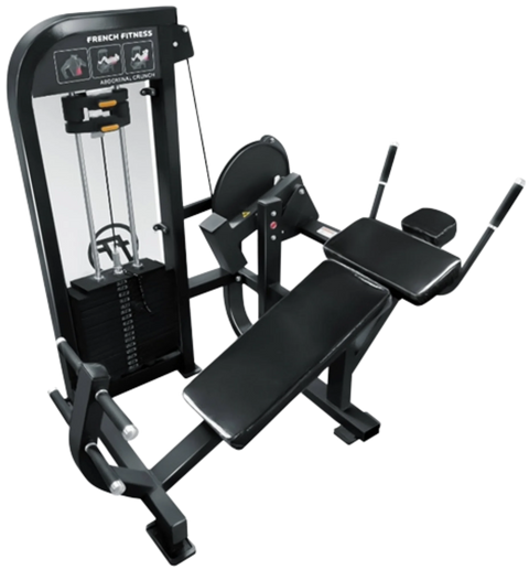 French Fitness Tahoe Selectorized Horizontal Ab Crunch  (New)