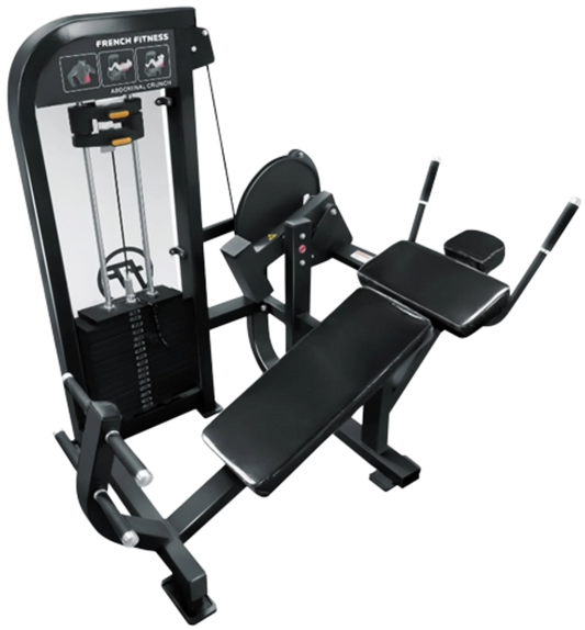 French Fitness Tahoe Selectorized Horizontal Ab Crunch  (New)