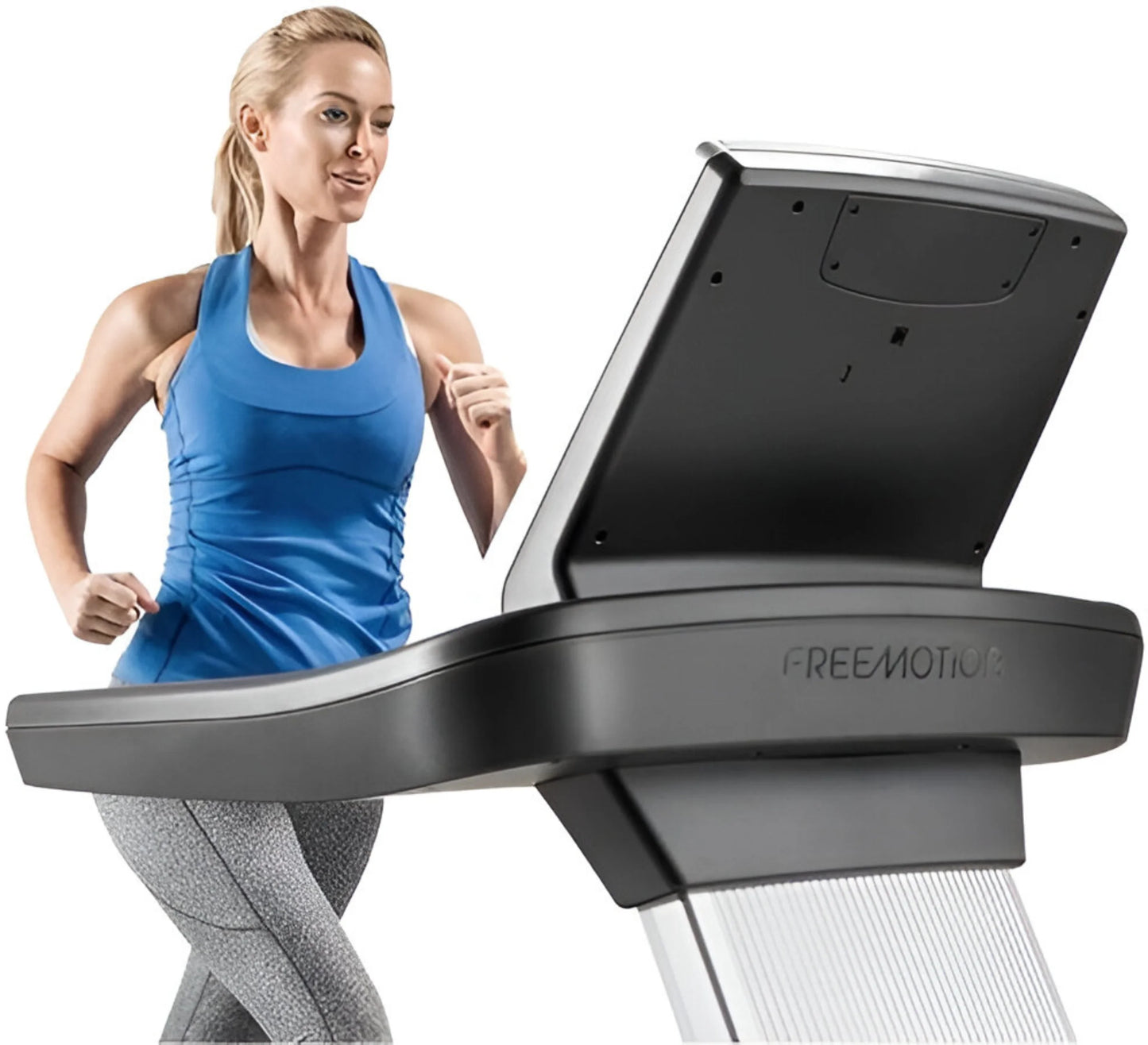 Freemotion T10.9 Reflex Treadmill w/Touch Screen (Remanufactured) - Close Up Front View with User