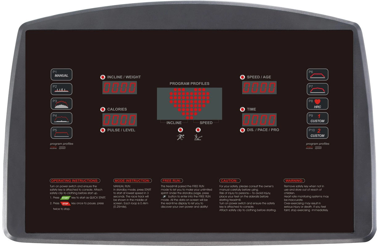 French Fitness ST200 Slat Belt Commercial Treadmill (New)