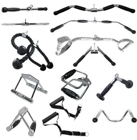 French Fitness Cable Attachment Package (New) - Combined View