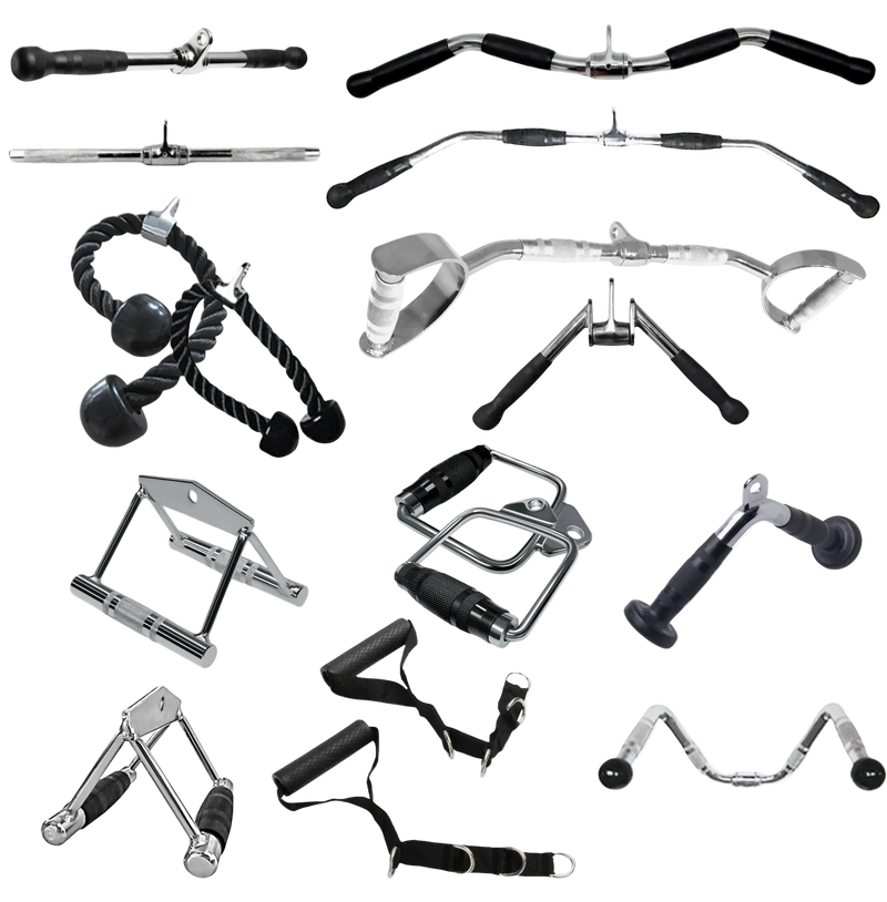 French Fitness Cable Attachment Package (New) - Combined View