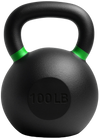 French Fitness Cast Iron Kettlebell 100 lbs (New) - Front View